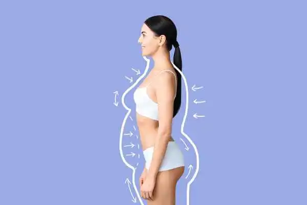 image of woman experiencing fat reduction treatment Cockfosters