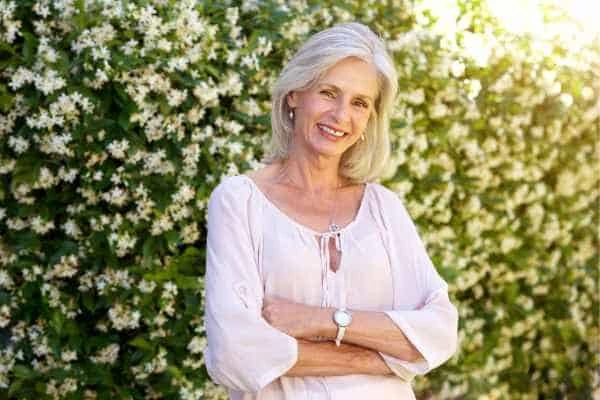 Older woman happy with urinary incontinence treatment Cockfosters