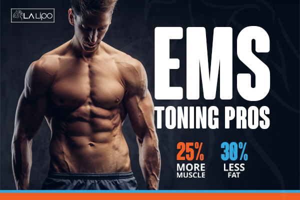Image of man with sculpted stomach showing the fat loss and muscle gain of LA-EMS Body Sculpting Treatment Cockfosters