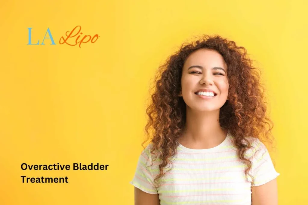 woman smiling about overactive bladder treatment Cockfosters solutions
