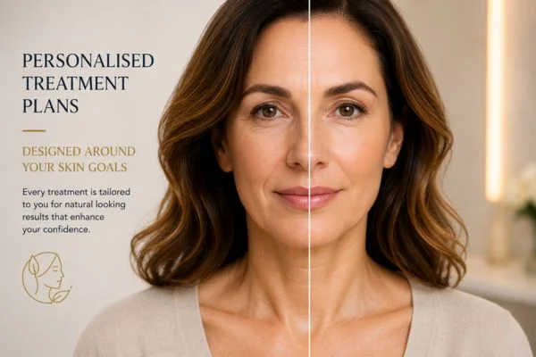 Before and after results of Collagen Lift Therapy Cockfosters